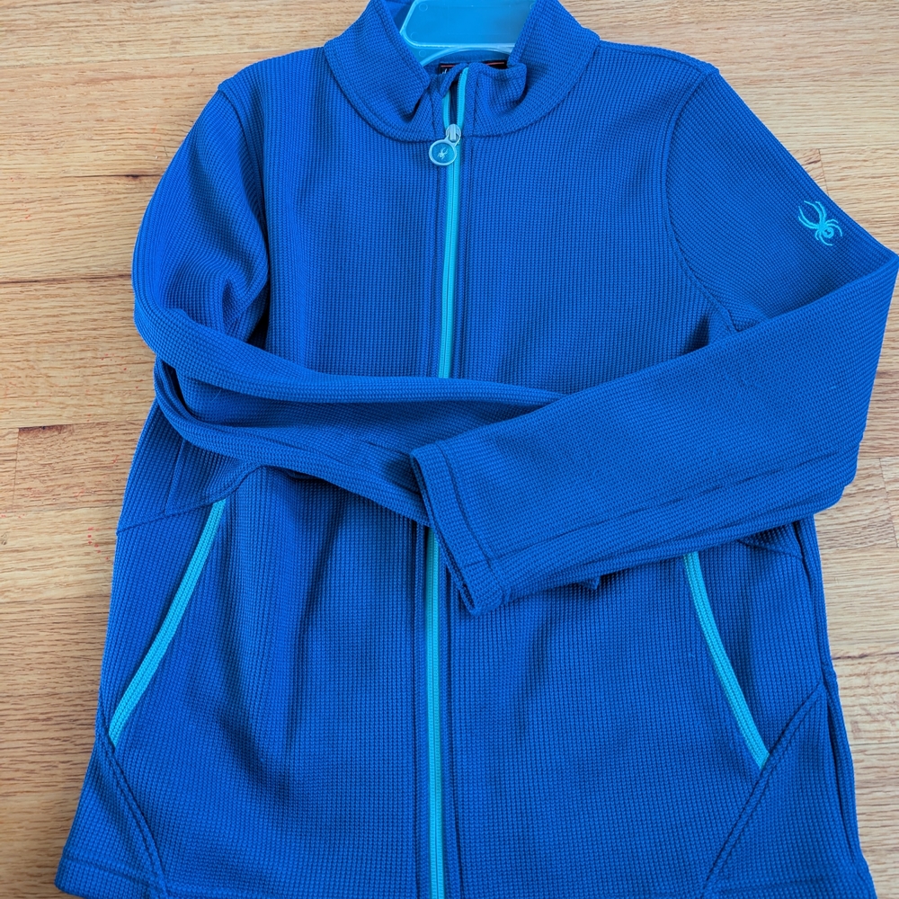 EUC Spyder Jacket Youth XL Purple Ribbed Endure Stryke Full Zip Outdoor